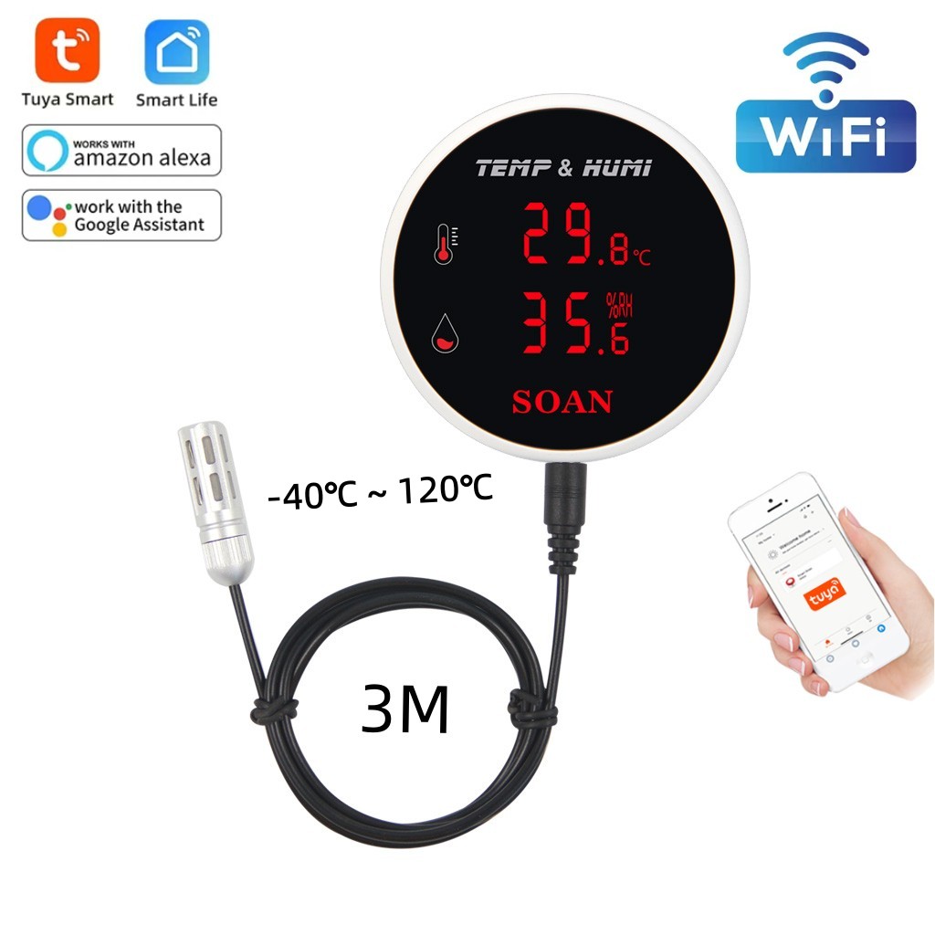 Tuya WiFi Temperature Humidity - огляд і ціна Digital Hygrometer Probe